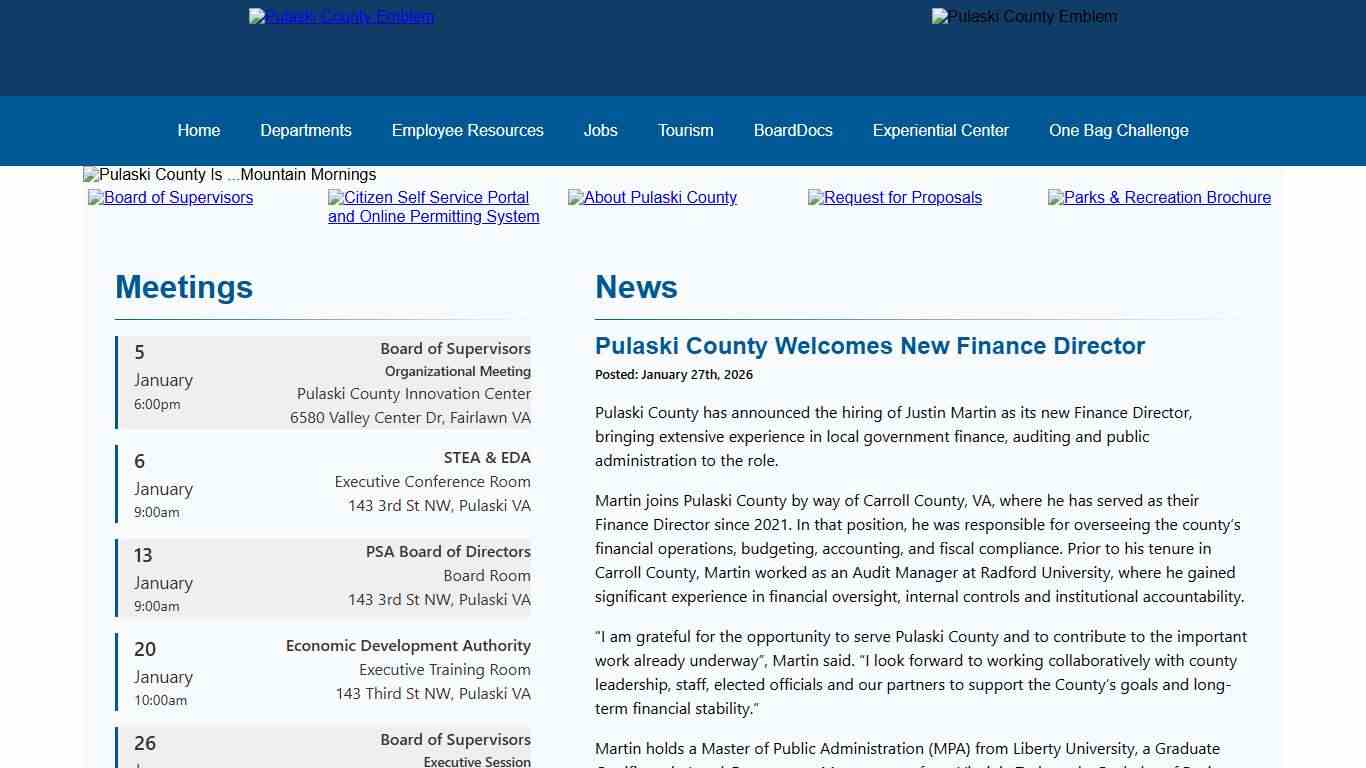 Pulaski County Virginia