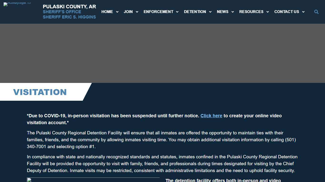 Visitation - Pulaski County Sheriff's Office